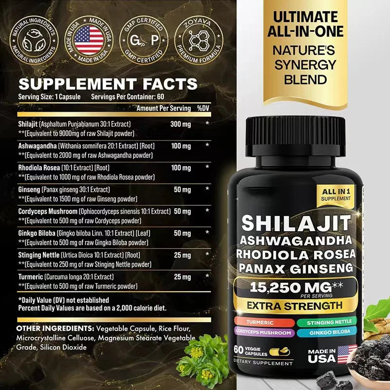 ORGANIC SHILAJIT & SEA MOSS 1000mg
