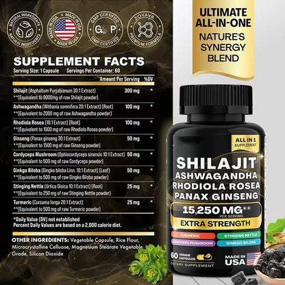 ORGANIC SHILAJIT & SEA MOSS 1000mg