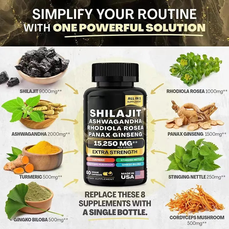 ORGANIC SHILAJIT & SEA MOSS 1000mg