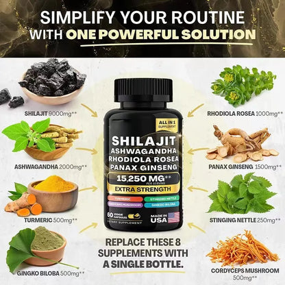 ORGANIC SHILAJIT & SEA MOSS 1000mg